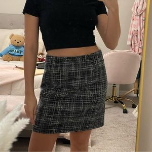 H&M black and white skirt